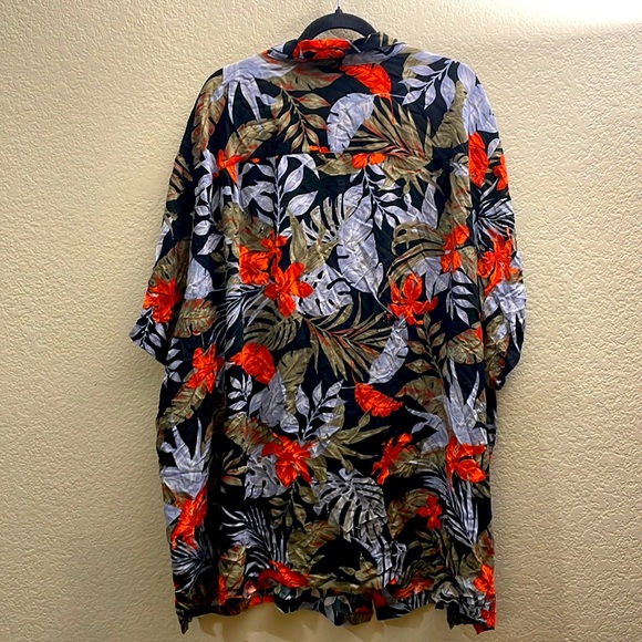 KS Island Printed Rayon Short-Sleeve Shirt Size 5XL - Picture 3 of 3